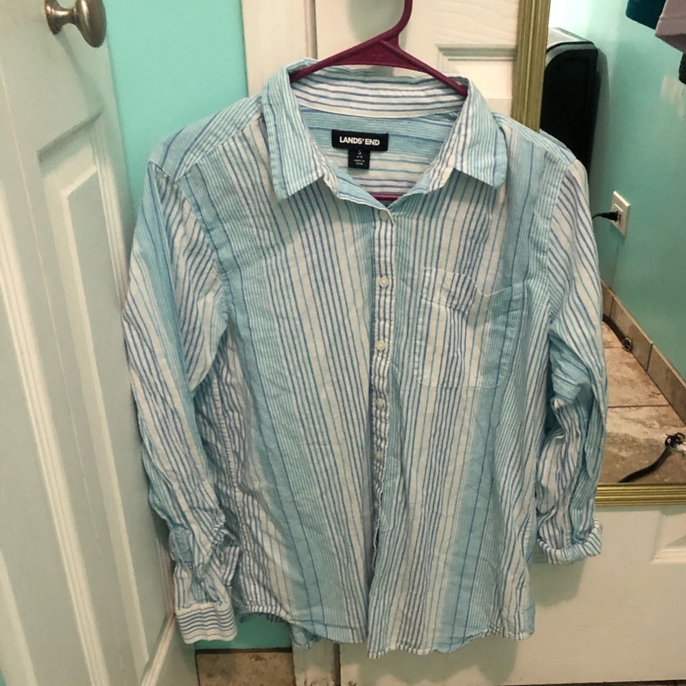 Button down linen shirt